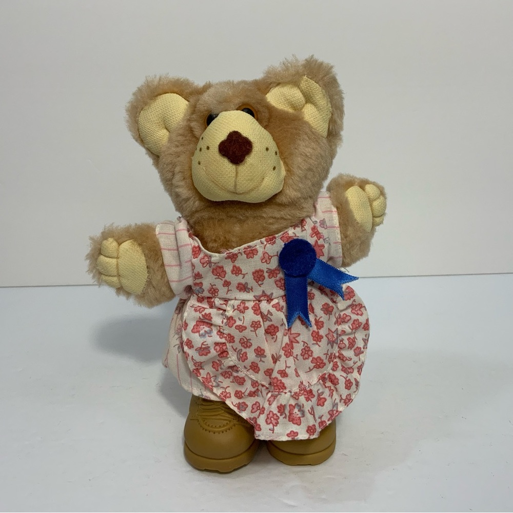 Vintage 1986 Furskins Teddy Bears Hattie Furskin Wendy’s Toy Stuffed Plush Doll